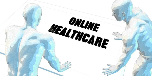Cuidados de saúde online como conceito — Fotografia de Stock