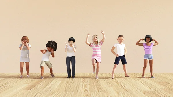 Šťastné děti jako koncept — Stock fotografie