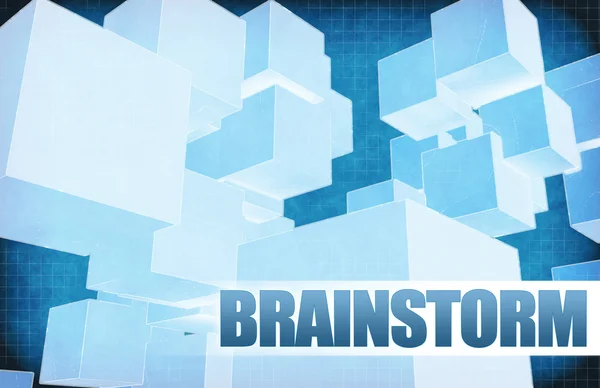 Brainstorma på futuristisk Abstract — Stockfoto