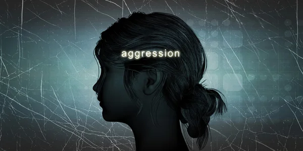 Woman Facing Aggression — Stock Photo, Image
