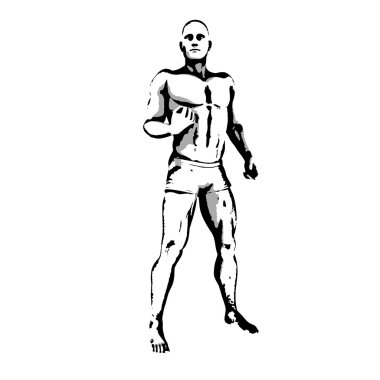 Çizgi roman kahramanı poz