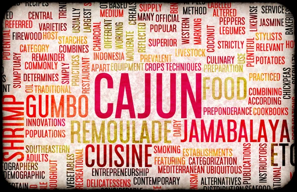 Cajun Food Menu — Stock Photo, Image