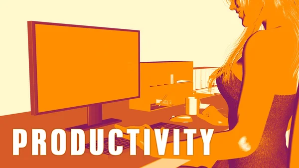 Produktivitätskonzept-Kurs — Stockfoto