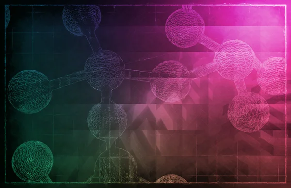 Анотація спіралі ДНК — стокове фото