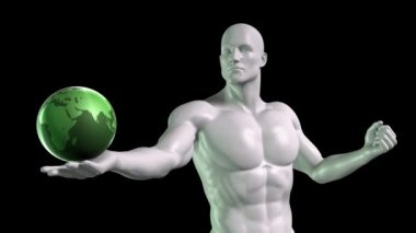 Bir teknoloji çözümü sunan adam