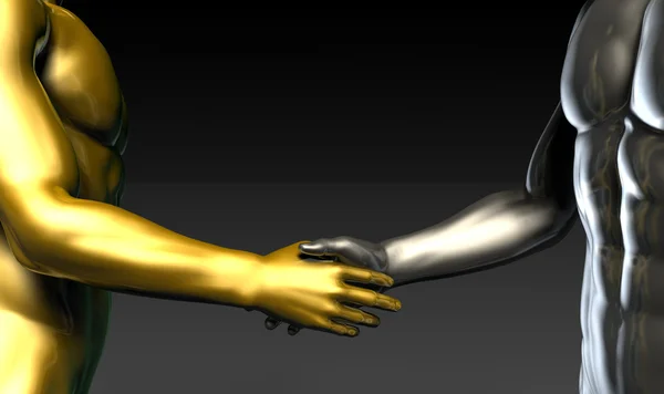 Business Handshake koncepcja sztuki — Zdjęcie stockowe