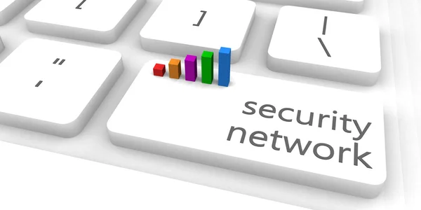 Biztonsági hálózat mint fogalom — Stock Fotó