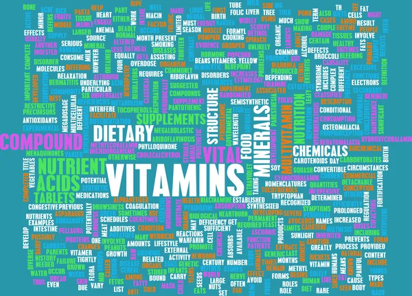 Vitaminok, mint fogalom — Stock Fotó
