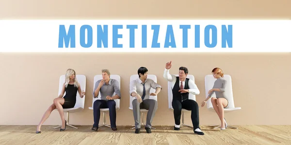 Monetizzazione degli affari come astratto — Foto Stock