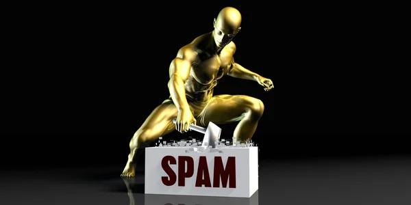 Conceito de redução de spam — Fotografia de Stock