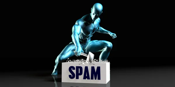 Livrar-se do Spam — Fotografia de Stock