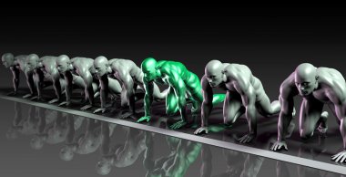 Bir arka plan sanat olarak iş başlangıç