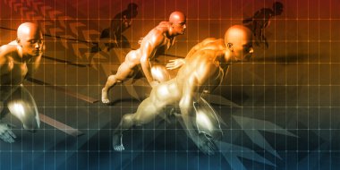 Bir arka plan sanat olarak Fitness motivasyon