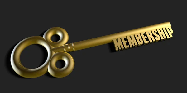 Klíč k členství — Stock fotografie