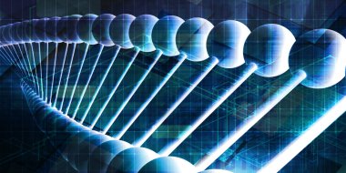 DNA sarmalı arka plan