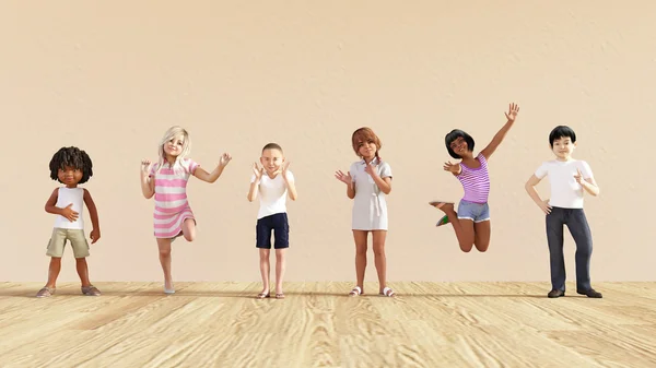 Bambini felici come concetto — Foto Stock