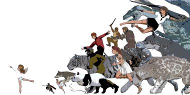 Arka plan olarak genç hayalperest