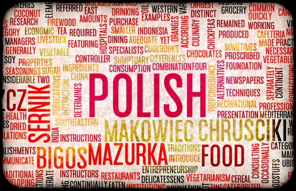 Menu polskie jedzenie — Zdjęcie stockowe