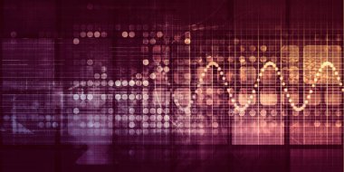 Dijital Ekonomi Soyut Ticaret Sanatı Konsepti 