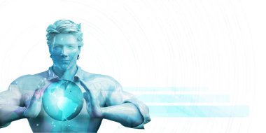 Arap İşadamı Sunumu Soyut Arkaplan Kopyalama Arkaplanı