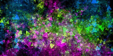 Teknoloji Arkaplanı Renkli Soyut Sanat