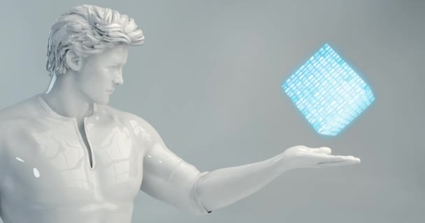 Tecnologia futurista como conceito Arte de fundo — Vídeo de Stock