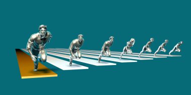 İş Başarı Konseptiyle İlerleme ve Büyüme