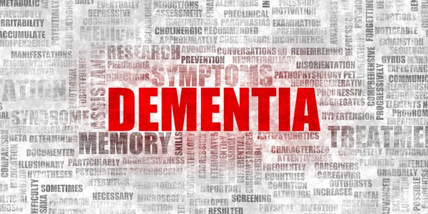 Dementia Symptoms Mental Degeneration Concept — Stock Photo, Image