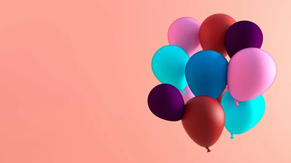 Kreatywne Tło Balon Dla Strony Celebration Fun Art — Zdjęcie stockowe