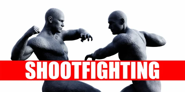 Shootfighting Class Combat Fighting Sports Background — Stock Photo, Image