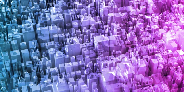 Smart City Technology Abstrakt Bakgrund Creative Concept — Stockfoto