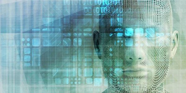 AI İşleme Eğitimi Derin Öğrenme Endüstrisi Konsepti