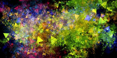 Soyut Küpler Döşeme Şablonu Arkaplan Olarak Şablon