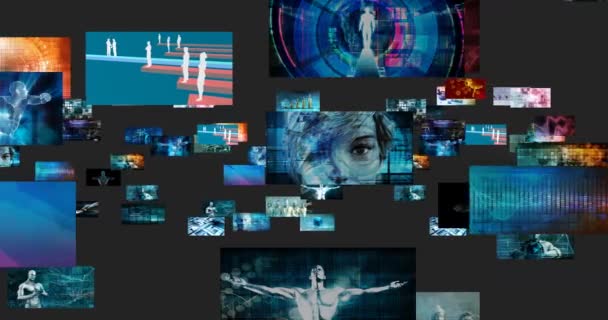 Future of Multimedia Entertainment Content Technologies Trending Concept — Stock Video
