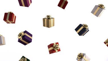 Noel Hediyeleri: Beyaz Kopya Uzay Altın Kurdeleleri