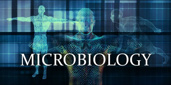 Estudio Medicina Microbiológica Como Concepto Médico — Foto de Stock