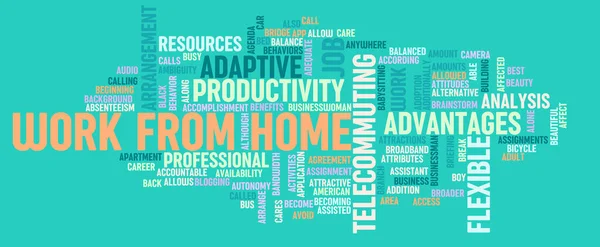 Work Home Business Concept Art — Stock Photo, Image
