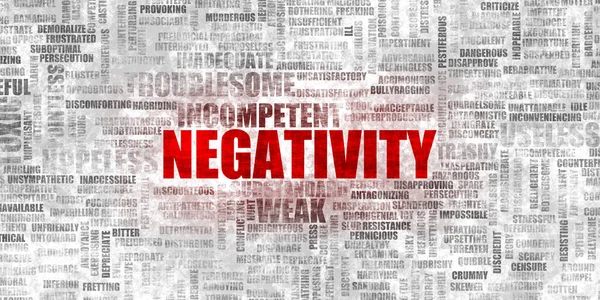 Negativiteit Negatieve Mentaliteit Als Een Abstracte Achtergrond — Stockfoto