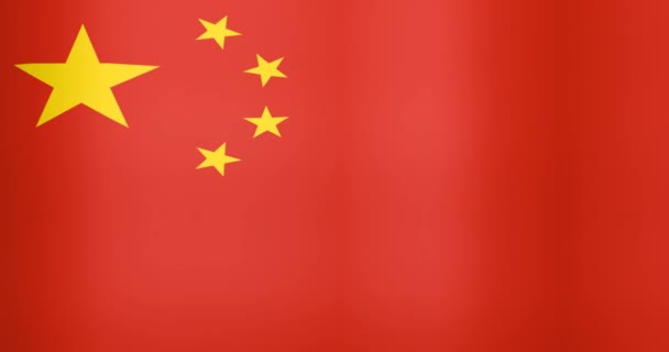 Waving Flag of China Looping Háttér — Stock videók