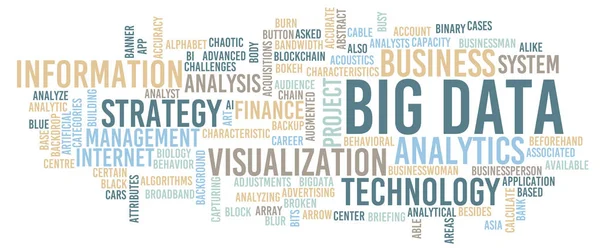 Big Data Information Management Als Technologieconcept — Stockfoto