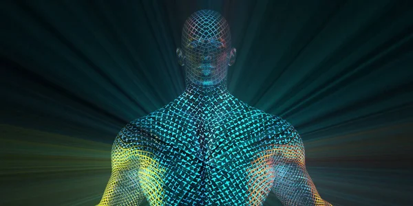 Технология Здравоохранения Концепцией Сканирования Человеческого Тела — стоковое фото