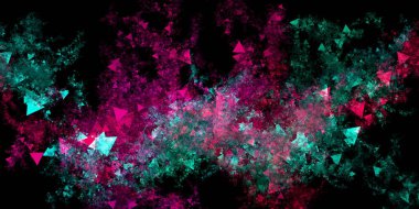 Teknoloji Arkaplanı Renkli Soyut Sanat