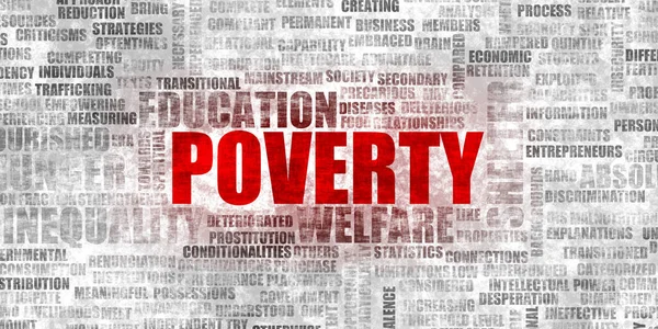 貧困と貧困者の権利のための闘い — ストック写真