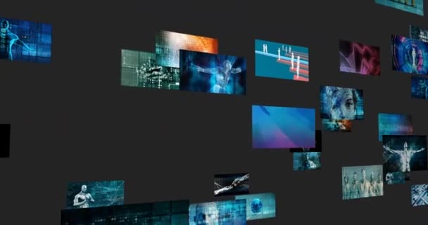 Análisis digital Concepto de fondo de la estrategia de datos inteligentes — Vídeos de Stock