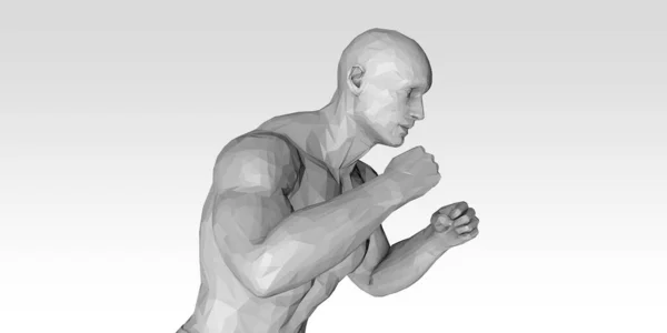Virtual Reality Fitness Training Workout Future — Stock Photo, Image