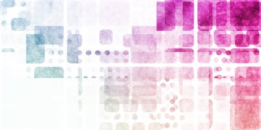 Geometrik Desen Soyut Sanatı ile Sakinleştirici Arkaplan