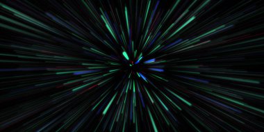 Mavi Yeşil İnternet Hız Fiber Optik Hızlı Bağlantı Konsepti