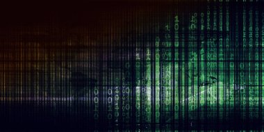 Sanal Grafik Konsepti Olarak Dijital Soyut Arkaplan