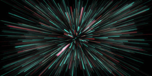 Speed Abstract Glowing Energy Lines — Stock Photo, Image