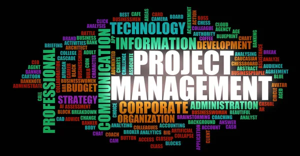 Project Management Business Strategy Concept Background — Stock Photo, Image